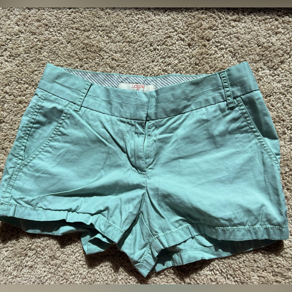 Mint blue J. Crew shorts
